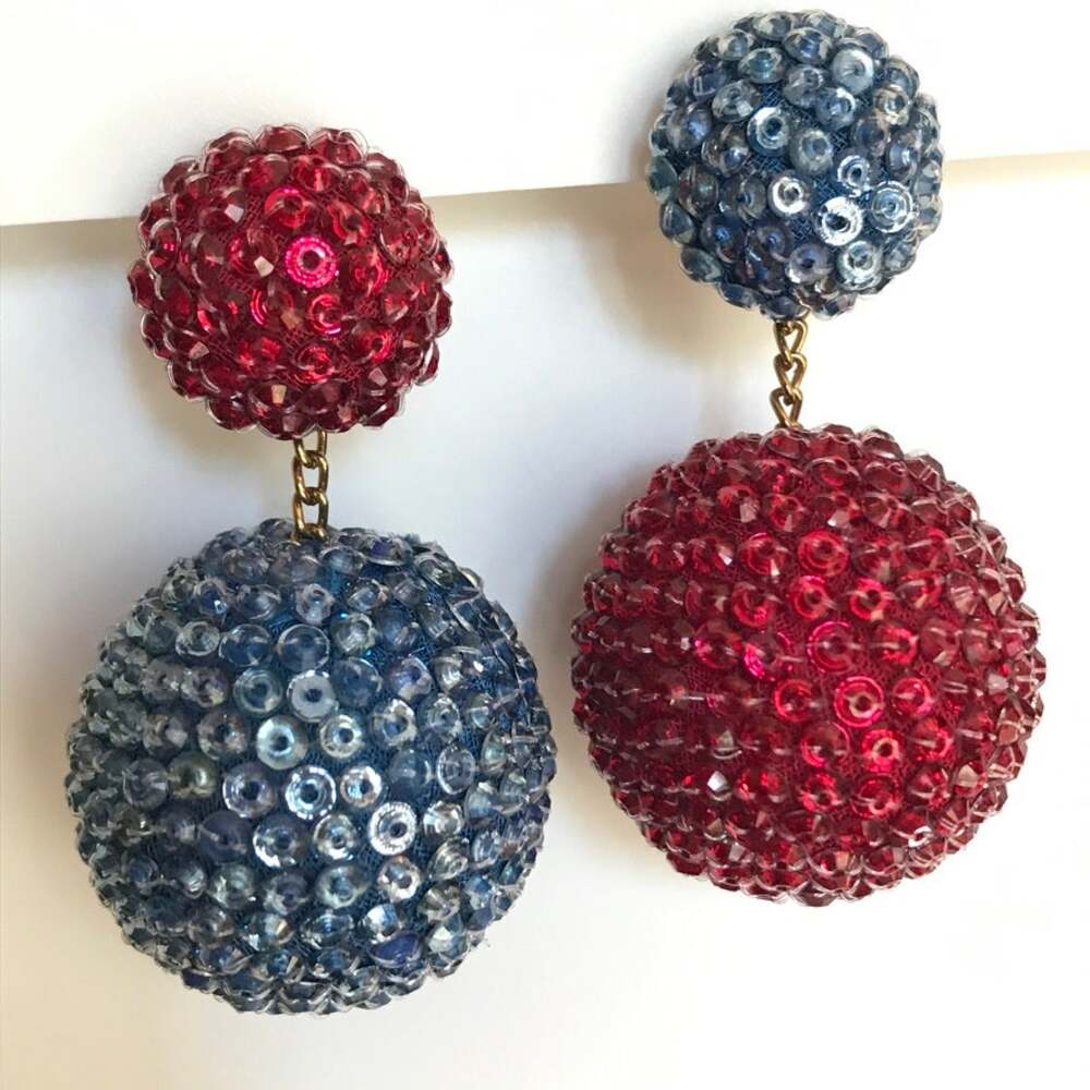 Rebecca de Ravenel Les Bon Bon Crystal Drop Clip On Earrings